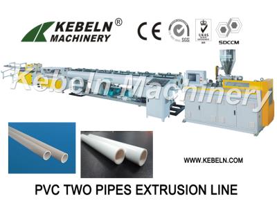 PVC two pipes extrusion line