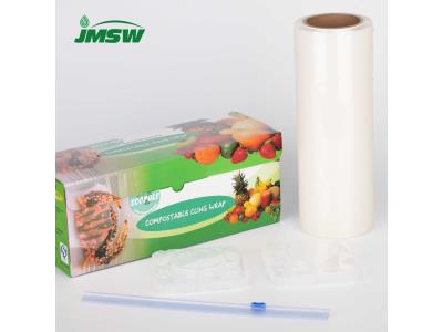 Compostable cling wrap