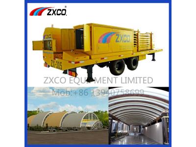 Beamless arch roll forming machine