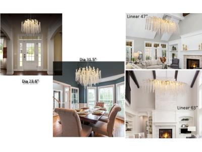 Modern Crystal Gold Chandelier Lighting