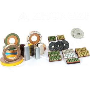 Abrasive for ceramic tiles (roller fickert lappato squaring wheels)