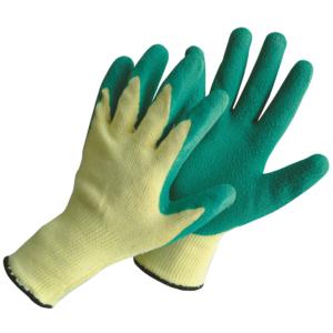 Latex coated gloves