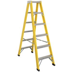 FIBERGLASS DOUBLE SIDED STEPLADDERS