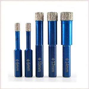 Diamond vacuum brazed hole saw drill core bit
