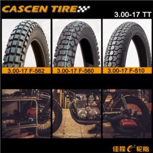 Motorcycle tire/tyre 3.00-17、2.75-17、2.50-17、2.25-17、4.10-17 CASCEN TT/TL