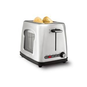 SS 2 SLICE GLASS TOASTER 30891