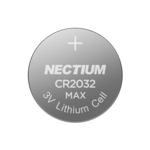 NECTIUM Pure-gold-bottom Button Cell CR2032 5-Battery Pack