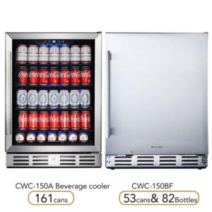 24“built-in beverage refrigerator