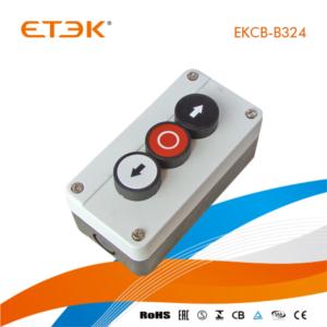 EKCB-J184 Three Spring Return Pushbutton 1flush White 1flush Red 1flush Black Control Box