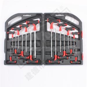 16PCS T HANDLE HEX & TORX KEY SET
