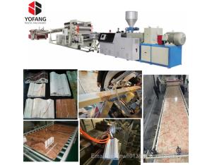 PVC plastic and stone profile extrusion line, pvc artifical marble production line