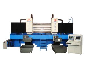 Gantry-type CNC drilling and milling machine