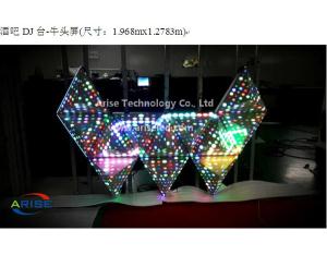 Ph3mm Six Faces LED Cube Video Wall LED DJ booths/Creative LED Displays DJ Booth/LED Diamond DJ Boot