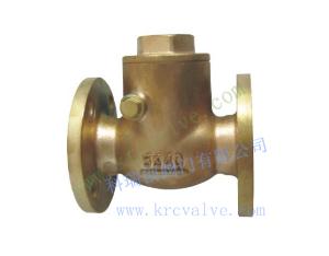 JIS MARINE BRONZE SWING CHECK VALVE F7371