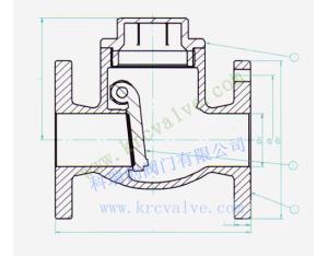 JIS MARINE BRONZE SWING CHECK VALVE F7371