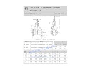 ASTM GATE VALVE