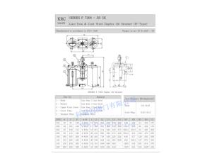 JIS MARINE CAST IRON DUPLEX OIL STRAINER F7208