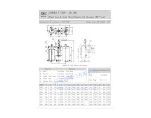 JIS MARINE CAST IRON DUPLEX OIL STRAINER F7208