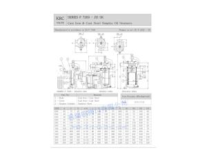 JIS MARINE CAST IRON SIMPLEX OIL STRAINERS F7209