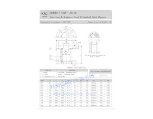 JIS MARINE CAST IRON CYLINDRICAL SIGHT CLASSES F7218