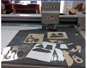 Sheepskin leather products sample maker cutting machine