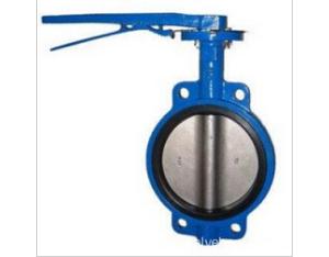 Lever operation butterfly valve