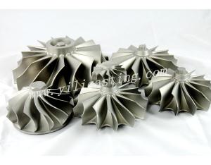 nickel base alloy vacuum casting turbine wheel used for auto turbocharger
