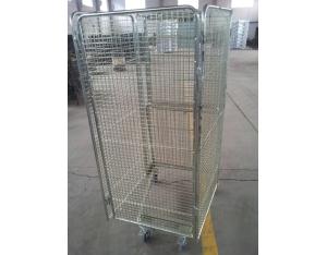 Hot product supermarket roll cages/Storage cage cart/Steel wire mesh containers