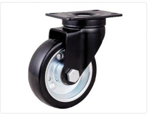 100mm Industrial Caster Blue Rubble Eastic Industrial Caster