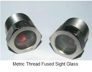 Fused Steel Sight Glass nickel plated