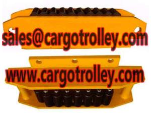 Crawler type roller skids details with specification
