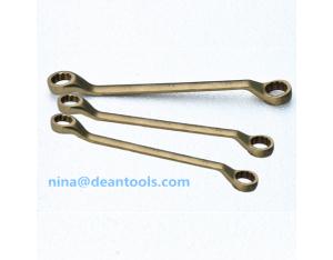 non sparking double offset box wrench , ring spaner with al-cu or be-cu