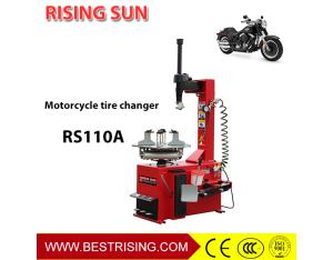 Swing arm motorcycle tire changer