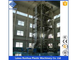 3 layer coextrusion blown greenhouse film blowing machine with gusset