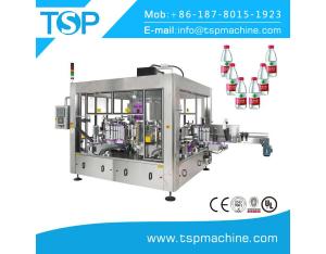 High speed automtic drink bottle hot melt glue bopp labeling machine, industrial label applicator