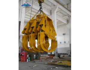Electro-hydraulic rectangle grab for scrap handing