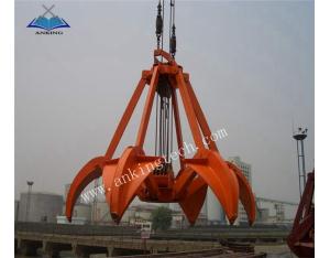Mechanical Four ropes orange peel grab For Port