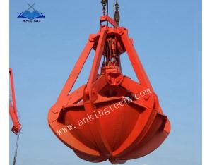 Mechanical Four ropes orange peel grab For Port