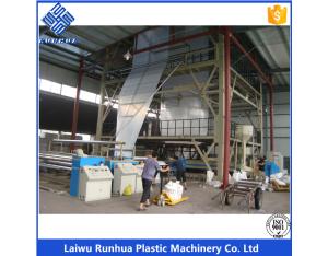 Gusset and Collapser 14m wide agricultural pe film blowing machine 