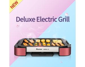 Electric Grill Pan with Non-stick Surface BBQ Griddle Indoor and Outdoor with Top Quality