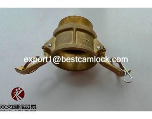 High Quality Male BSPT Threaded Forged Brass Cam Lock Coupling type B