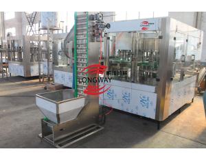 Factory price Automatic Juice filling machine for glass bottle with twist off cap 