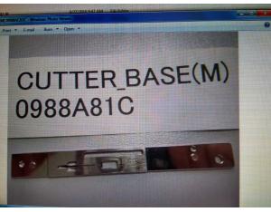 0988A81c Hitachi Feeder SMT Spare Parts Cutter Base (M)