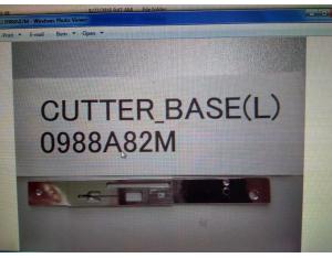 988A82m Hitachi Feeder Spare Parts Cutter Base (L)