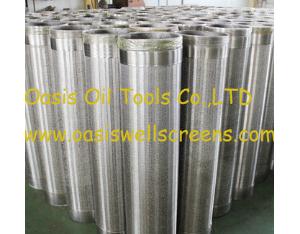 Double layer stainless steel 304 pre pack pipe screen/water well screen/round johnson type well scre