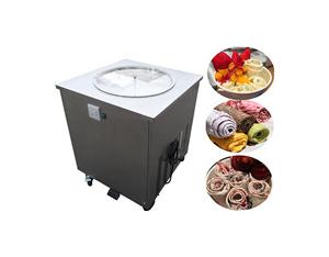 commercial single rould pan  fried rolls ice cream machine with CE