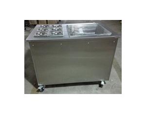 commercial flat pan fried ice cream rolls machine with topping storages