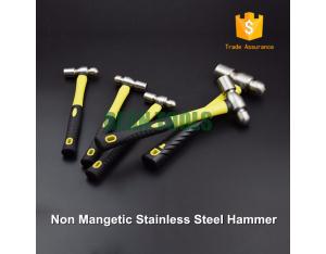 304 stainless steel rubber handle ball peen hammer 0.23kg -0.68kg 