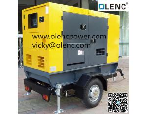 50kw trailer power generator with CE certificate