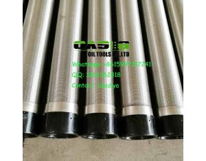 Continuous slot wedge wire water well screens for well drilling